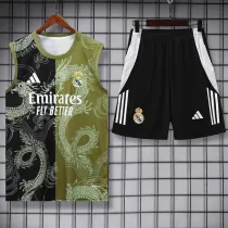 2025-26 RMA Black brown Tank top and shorts suit