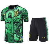 2025-26 Brazil Green Training Short Suit