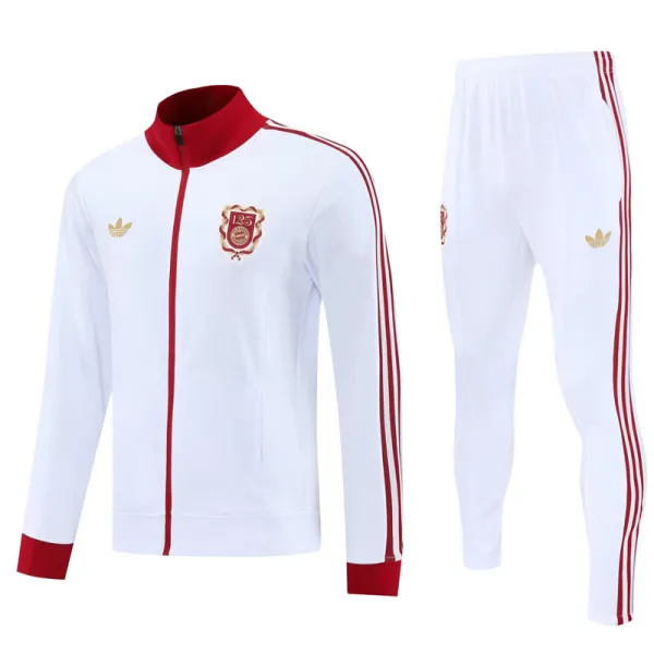 2025-26 Bayern White Jacket Tracksuit