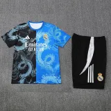 2025-26 RMA Black blue Training Short Suit