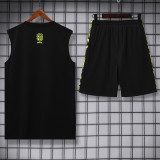 2025-26 Brazil Yellow Tank top and shorts suit