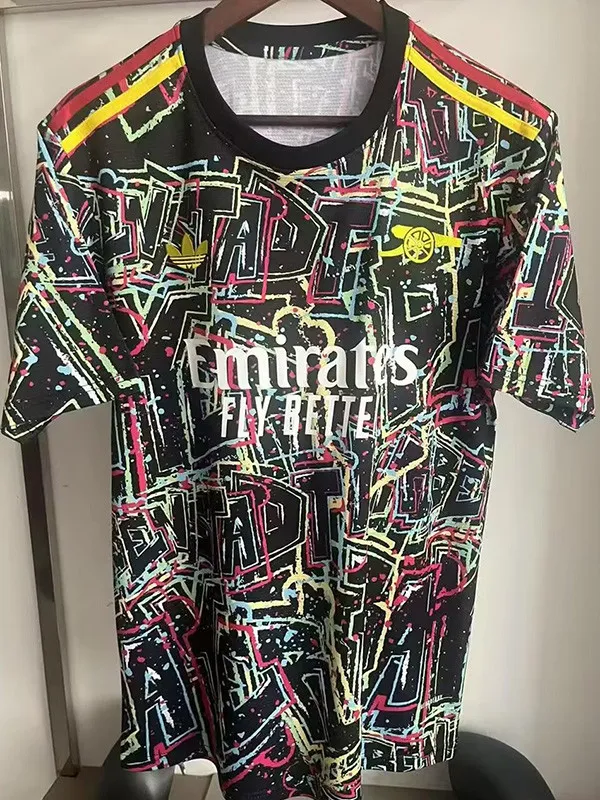 2025-26 ARS Black Special Edition Fans Training shirts (涂鸦混色)