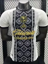2025-26 Club America White Black Player Version Soccer Jersey