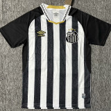 2025-26 Santos FC Away Print Sponsor Fans Soccer Jersey
