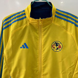 2025-26 Club America Yellow & Royal blue Double Sided Windbreaker (双面风衣)