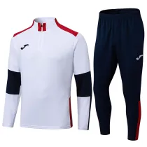 2025 JOM White Half Pull Tracksuit (半拉链)