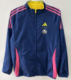 2025-26 Club America Yellow & Royal blue Double Sided Windbreaker (双面风衣)