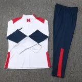 2025 JOM White Half Pull Tracksuit (半拉链)
