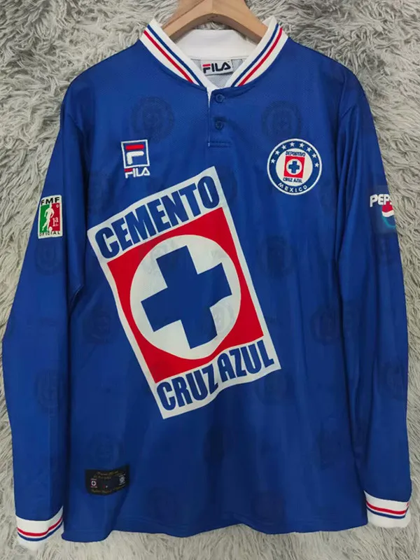 1998-1999 Cruz Azul Home Long Sleeve Retro Soccer Jersey (长袖)