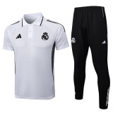 2025-26 RMA White Short shirts and Long trousers Suit #C2501