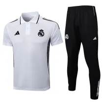 2025-26 RMA White Polo Tracksuit #C2501