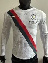 2025-26 Man City Away Long Sleeve Player Version Soccer Jersey (长袖球员)
