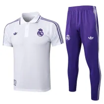 2025-26 RMA White Polo Tracksuit #C2508