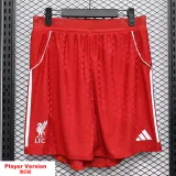2025-26 LIV Red Player Version Shorts Pants (球员短裤)