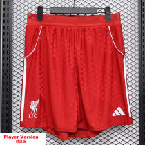 2025-26 LIV Red Player Version Shorts Pants (球员短裤)