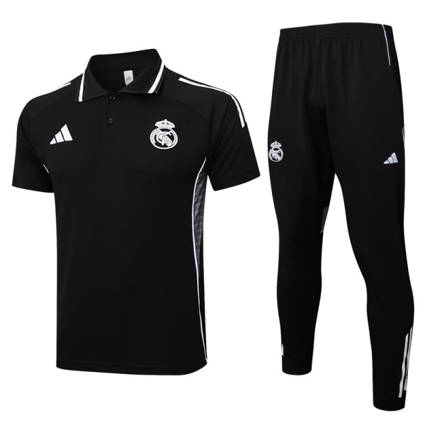 2025-26 RMA Black Short shirts and Long trousers Suit #C2504