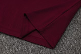 2025-26 Ajax Jujube red Short shirts and Long trousers Suit #C2509