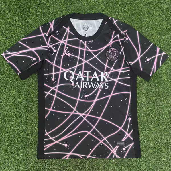2025-26 PSG Pink Black Fans Training shirts