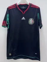 2010 Mexico Black Retro Soccer Jersey