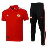 2025-26  Man Utd Red Short shirts and Long trousers Suit #C2506