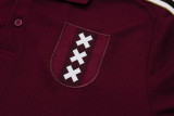 2025-26 Ajax Jujube red Short shirts and Long trousers Suit #C2509