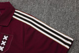 2025-26 Ajax Jujube red Short shirts and Long trousers Suit #C2509