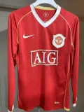 2006-2007 Man Utd Home Player Version 长袖球员 Long Sleeve Retro Soccer Jersey