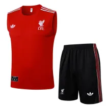 2025-26 LIV Red Tank top and shorts suit #D2515