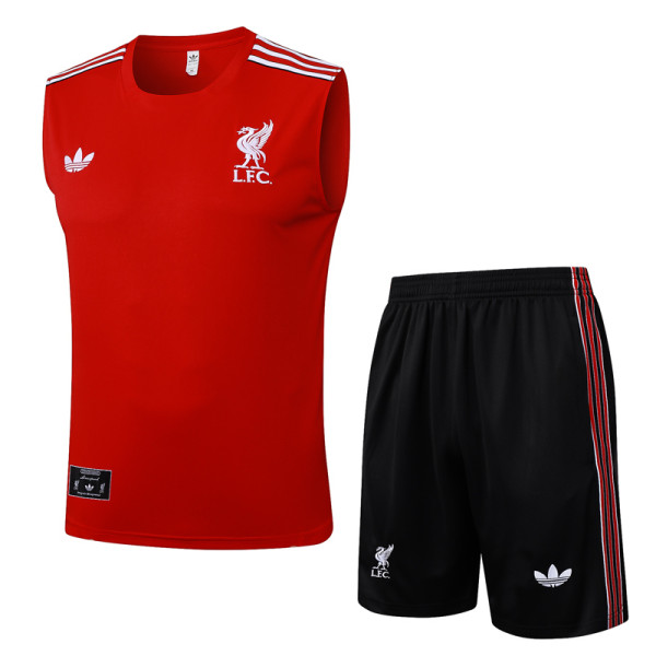 2025-26 LIV Red Tank top and shorts suit #D2515