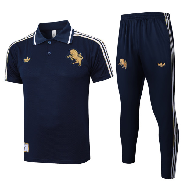 2025-26 JUV Royal blue Short shirts and Long trousers Suit #C2511