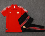 2025-26  Man Utd Red Short shirts and Long trousers Suit #C2506