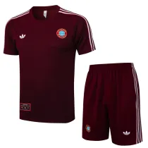 2025-26 Bayern Jujube red Training Short Suit #D2527