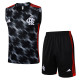2025-26 Flamengo Black Tank top and shorts suit #D2530