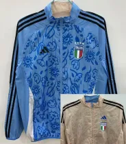 2025-26 Italy Blue & Khaki Double Sided Windbreaker (双面风衣)