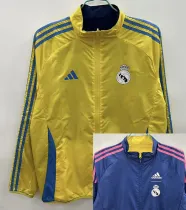 2025-26 RMA Yellow & Royal blue Double Sided Windbreaker (双面风衣)