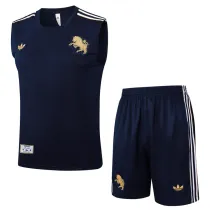 2025-26 JUV Royal blue Tank top and shorts suit #D2518