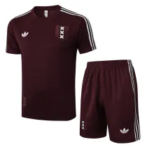 2025-26 Ajax Jujube red Training Short Suit #D2528