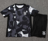 2025-26 Corinthians Black Training Short Suit #D2534