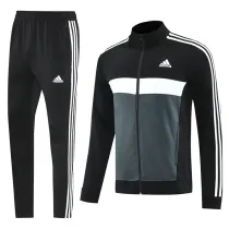 2025 AD Black Grey Jacket Tracksuit #AJ23