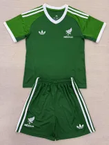 2025-26 Mexico Green Goalkeeper Kids Soccer Jersey