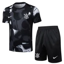 2025-26 Corinthians Black Training Short Suit #D2534