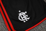 2025-26 Flamengo Black Tank top and shorts suit #D2530