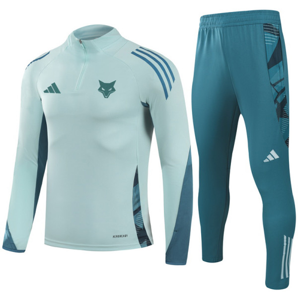 2025-26 Cruzeiro Light green Half Pull Tracksuit (半拉链)
