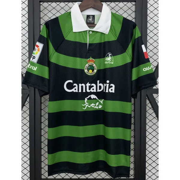 1999-2000 Racing de Santander  Away Retro Soccer Jersey (带章)