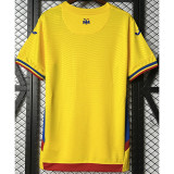 2025-26 Romania Home Fans Soccer Jersey