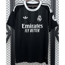 2025-26 RMA Black GoalKeeper Fans Soccer Jersey