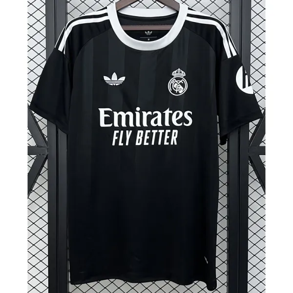 2025-26 RMA Black GoalKeeper Fans Soccer Jersey