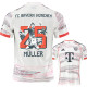 2025-26 Bayern Away Muller #25 Print Photo Number Fans Soccer Jersey