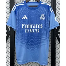 2025-26 RMA Blue GoalKeeper Fans Soccer Jersey