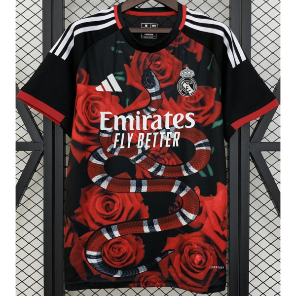 2025-26 RMA Red Special Edition Fans Training Shirts (玫瑰蛇)